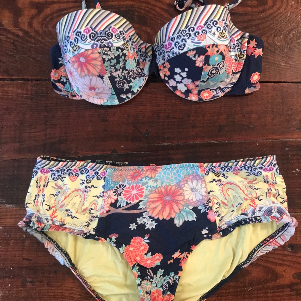Nanette Lepore high waisted bikini xs